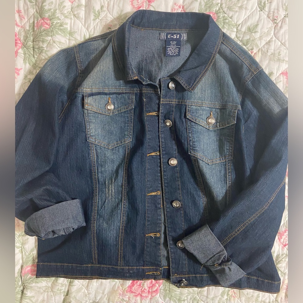 NE 3X 2X Denim stretch Jacket